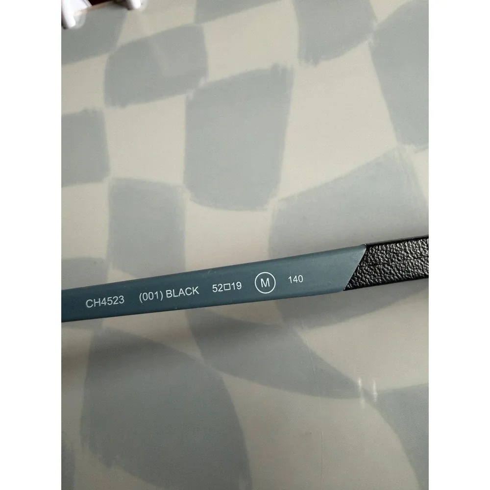Cole Haan Zerogrand CH4523 Black Blue Square Eyeglasses Frames 52-19-140‎ Case